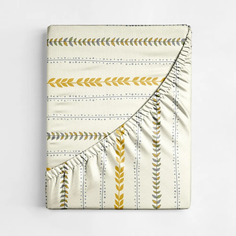 Простыня на резинке Ночь нежна Листопад бязь, 160х200х20 см, 1 шт.