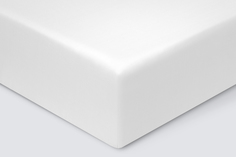 Простыня евро 220x240 Ecotex Моноспейс, сатин-премиум, белый