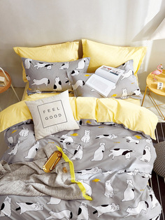 Пододеяльник Simple House "Локи" 1,5-сп 145х215 см Кот Коттон