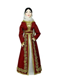 Кукла коллекционная Чеченка в национальном костюме Потешный промысел