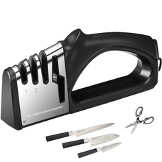 Точилка для ножей и ножниц SimpleShop 4 in 1 Knife, механическая, 3 этапа