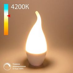 Светодиодная лампа Elektrostandard Dimmable 7W 4200K E14 (CW35) свеча на ветру диммируемая