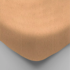 Простынь на резинке Постель-Виктория, махровая 90х200 "Персик"