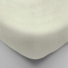 Простынь на резинке Постель-Виктория, махровая 180х200 "Молочный"