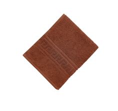 Махровое гладкокрашеное полотенце 70x140 см 380 г/м2 Шоколадный Ивановотекстиль