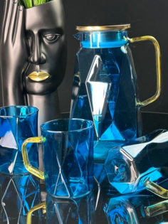 Графин со стаканами Lenardi стекло 7 предметов 160-258