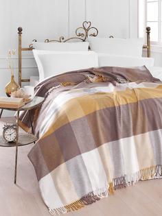 Плед KARNA хлопок MARLA 150x200 см Коричневый