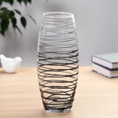 Ваза "Круиз серебро" d=7,5см, h=26см, v=1,8л No Brand