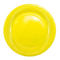Тарелка бумажная ламинированная Yellow 18см 6шт 6056490 МФ Поиск