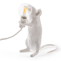 Светильник Seletti настольный Mouse Lamp Standing белый