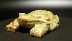Фигурка из натурального камня Оникс T&Z_Mineral Денежная лягушка 10 см