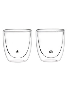 Набор стаканов с двойными стенками MercuryHaus 2шт боросиликатное стекло 310мл MC-6486