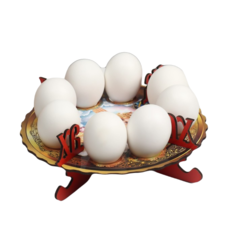 Пасхальная подставка на 8 яиц "Девочка с ягнёнком", 19,5?19,5 см No Brand