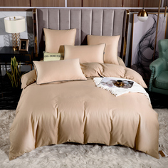 Комплект постельного белья Ситрейд Однотонный Элитный на резинке OCER005 (2 спальный)