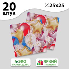 Салфетка Влюбленность, 25х25 см, набор 20 шт. No Brand