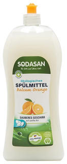 Средство для мытья посуды Sodasan с апельсином 1,0 л 2557