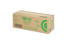 Полотенца бумажные Focus Eco 5049975 V(ZZ)-сложения 1-слойные, 15 пачек по 200 листов