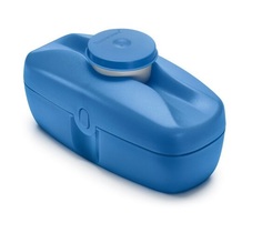 Контейнер Tupperware Снэк 450мл с контейнером для соуса 50мл синий