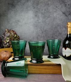 Набор стаканов La Rochere ABEILLE Emeraude, 260 мл., 4 шт., стекло