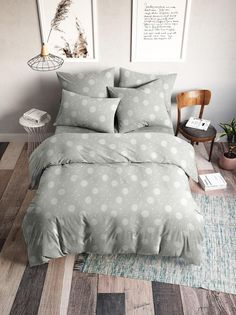 Простыня на резинке "Ночь Нежна" поплин-жаккард "Одуванчики (серый)"; 90 х 200