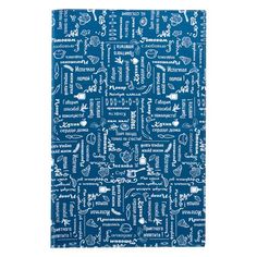 Полотенце кухонное "Правила кухни" рогожка "Индиго"; 35 х 60 Tрадиция