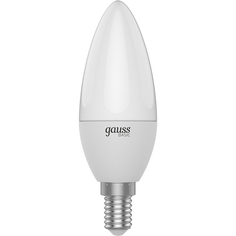 Лампа светодиодная Gauss Basic E14 5,5 Вт 3000 К свеча матовая
