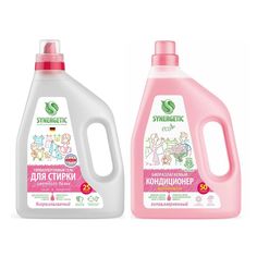 Набор средств для стирки Synergetic Гель Color 1,5л Кондиционер для белья Аромагия 1,5л