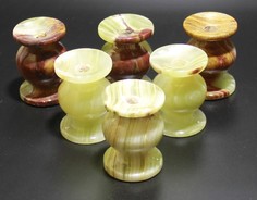 Подсвечники из натурального камня T&Z_Mineral оникс для церковной свечи 6см 6шт