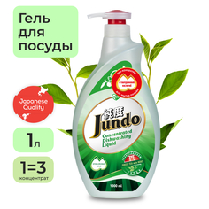 Гель для мытья посуды и детских принадлежностей Jundo Эко Концентрат Зелёный чай и мята 1л