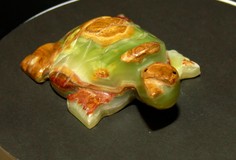 Сувенир ручной работы из натурального камня Оникс T&Z_Mineral Черепаха 15 см