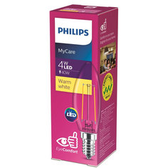 Лампа светодиодная Philips 4 Вт E14 свеча 3000К теплый белый свет, 984812