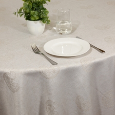 Скатерть WELLNESS, LND153-Дубрава 04, d150