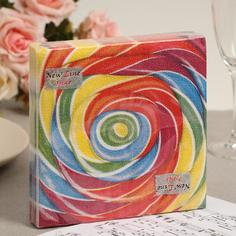 Салфетки бумажные New Line FRESCO Карамель, 33x33, 2 слоя, 20 листов (2 шт) No Brand