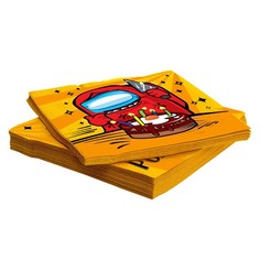 Салфетки Игра среди нас. Вечеринка 33 ? 33 см 20 шт. No Brand