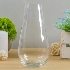 Ваза "Весна" 18/7 18х9см, d-4.5см 0,72л прозрачная No Brand