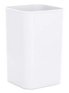 Подставка для кухонных принадлежностей DeNASTIA, стакан квадрат 11x16,5см, белый A000227