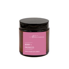 Свеча ароматическая Stella Fragrance Berry + Prosecco 90 г