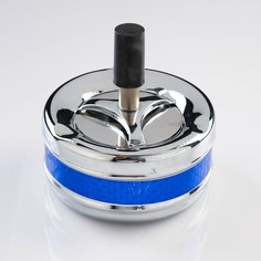 Пепельница бездымная Райли, 9 х 9 х 9 см, микс No Brand