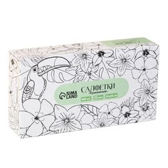 Салфетки бумажные в коробке Экзотик 100 шт. No Brand