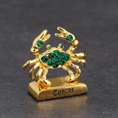 Сувенир знак зодиака "Рак", с кристаллами No Brand