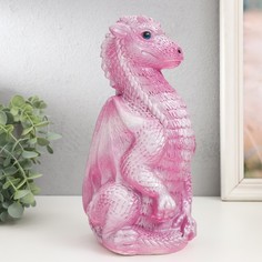 Копилка "Дракон" 25,5х12х13 см, розовый No Brand