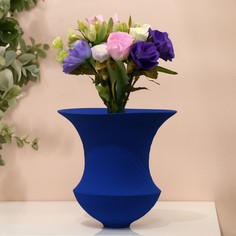 Декоративная ваза «Деметра», цвет синий No Brand