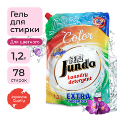 Гель для стирки цветного белья Jundo Color концентрированный с коллагеном 78 стирок 1,2 л