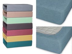 Простыня на резинке "Cleo" трикотажная "Голубая ель меланж"; 140 х 200