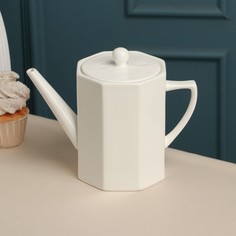 Заварочный чайник «Barista», 750 мл, белый, фарфор No Brand