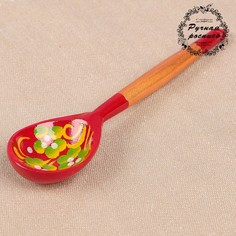 Ложка «Краснушка», чайная, хохлома, микс(10 шт.) No Brand