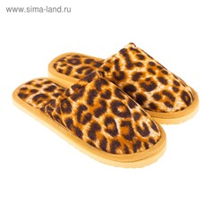 Тапочки женские Smile of Milady 332307 коричневые 38-39 RU
