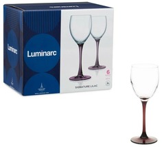 Набор бокалов для вина ЭТАЛОН ЛИЛАК, стекло, 6шт-250мл, O0153 Luminarc