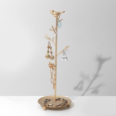 Queen fair Органайзер универсальный "Птица на ветке", 12*34см, цвет золотой