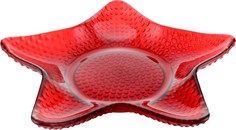 Тарелка для вторых блюд Homeclub Star red 15 см красная